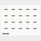 Brook Trout (titel) Ronde Sticker (Vel)