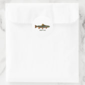 Brook Trout (titel) Ronde Sticker (Tas)