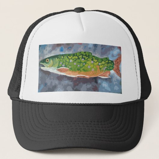 Brook Trout Trucker Pet (Voorkant)