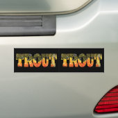 Brook Trout Vist Bumpersticker (Op auto)