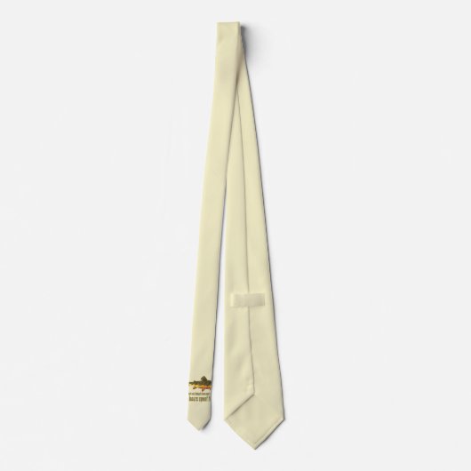 Brook Trout Vist Gezegde Stropdas (Achterkant)