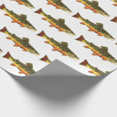 Brook Trout Vist Ichthyology Mannen Women Angler's Cadeaupapier (Hoek)