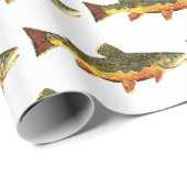 Brook Trout Vist Ichthyology Mannen Women Angler's Cadeaupapier (Rol Hoek)