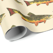 Brook Trout Vist Ichthyology Mannen Women Angler's Cadeaupapier (Rol Hoek)
