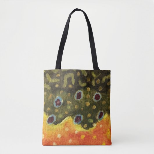 Brook Trout Vist, Ichthyology Tote Bag (Voorkant)