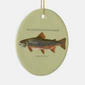 Brook Trout Vist Keramisch Ornament (Rechts)