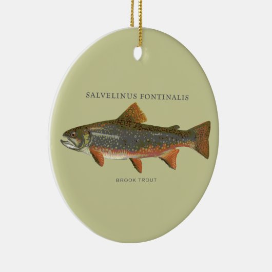 Brook Trout Vist Keramisch Ornament (Rechts)