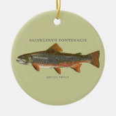 Brook Trout Vist Keramisch Ornament (Voorkant)