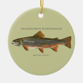 Brook Trout Vist Keramisch Ornament