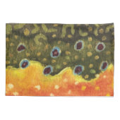 Brook Trout Vist Kussensloop (Achterkant-Links)