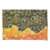 Brook Trout Vist Kussensloop (Voorkant-Links)