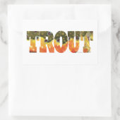 Brook Trout Vist Rechthoekige Sticker (Tas)