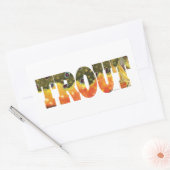 Brook Trout Vist Rechthoekige Sticker (Envelop)