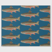 Brook Trout Vist thema Cadeaupapier (Vlak)