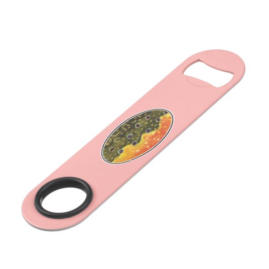 Brook Trout Vist, vis Speed Flessenopener (Achterkant Gekanteld)