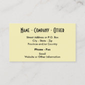 Brook Trout Vist Visitekaartje (Achterkant)