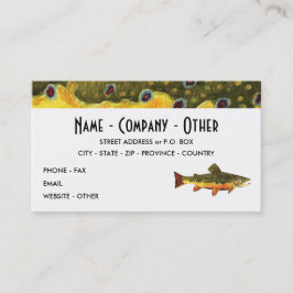 Brook Trout Vist Visitekaartje