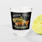 Brook Trout Whisperer Dark Shot Glas (Voorkant)