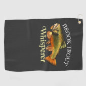 Brook Trout Whisperer Dark Vist handdoek (Horizontaal)
