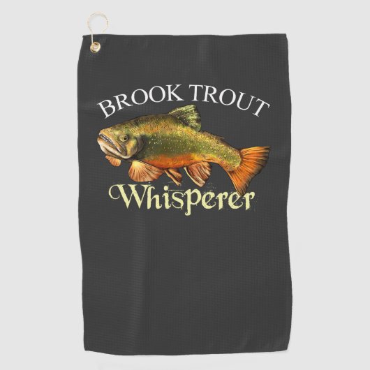 Brook Trout Whisperer Dark Vist handdoek (Voorkant)