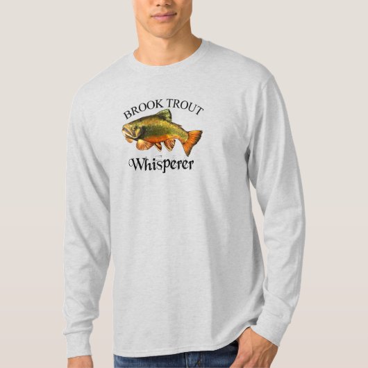Brook Trout Whisperer Light Long Hoes T-shirt (Voorkant)