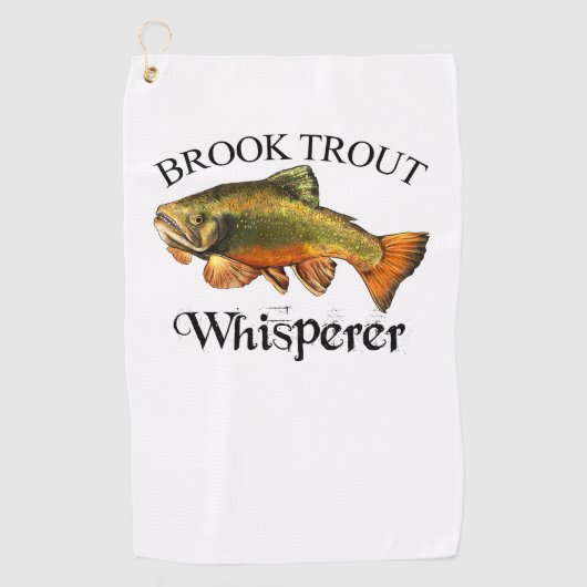 Brook Trout Whisperer Light Vist handdoek (Voorkant)