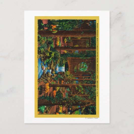 Brookdale Lodge Dining RoomBrookdale, CA Briefkaart (Voorkant)