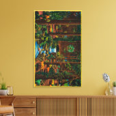 Brookdale Lodge Dining RoomBrookdale, CA Canvas Afdruk (Insitu (Woonkamer))