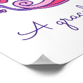 Brooke B initiële krabbelkunst naam betekenis Poster (Hoek)