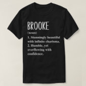 Brooke First Name Definition Personalized Gift Ide T-shirt (Design voorkant)