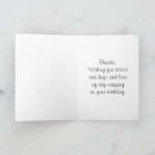 Brooke Happy Birthday Golden Doodle Puppy Kaart (Binnen)