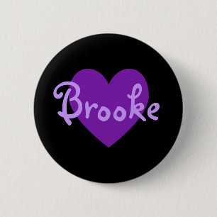 Brooke in het Paars Ronde Button 5,7 Cm