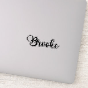 Brooke Naam - Handgeschreven kalligrafie Sticker