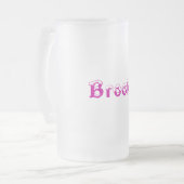 Brooke- Naam Style-Frosted Mok (Voorkant links)