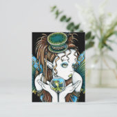 "Brooke" Pet Fish Couture Fairy Art Briefkaarten (Staand voorkant)