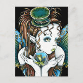 "Brooke" Pet Fish Couture Fairy Art Briefkaarten (Voorkant)