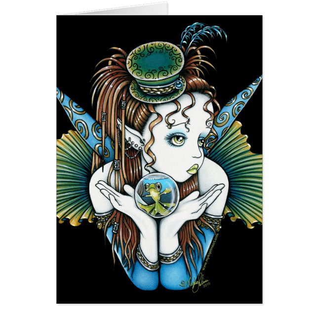 "Brooke" Pet Fish Couture Fairy Art Card (Voorkant)
