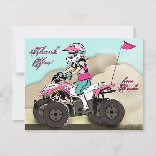Brooke's ATV Note Card Bedankkaart (Voorkant)