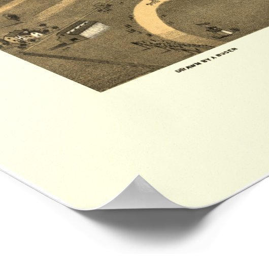 Brookfield, MO Panoramic Map - 1869 Poster (Hoek)