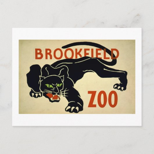 Brookfield-Panther Briefkaart (Voorkant)