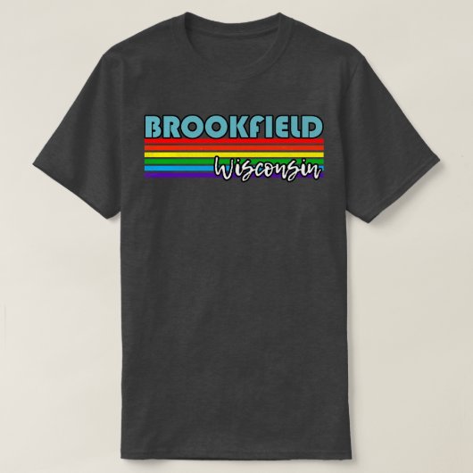 Brookfield Wisconsin Pride Brookfield LGBT Gift L T-shirt (Design voorkant)