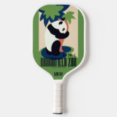 "Brookfield Zoo" aangepast monogram Pickleball Paddle (Achterkant)
