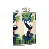  "Brookfield Zoo" aangepaste monogram kolf Heupfles (Rechts)