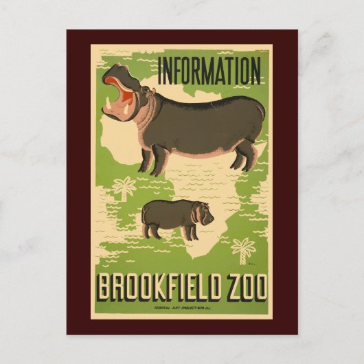 Brookfield Zoo Briefkaart (Voorkant)