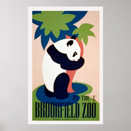 Brookfield Zoo-By the "L" / Long. Poster (Voorkant)