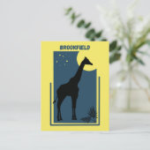Brookfield Zoo Chicago Illinois  Giraffe Briefkaart (Staand voorkant)