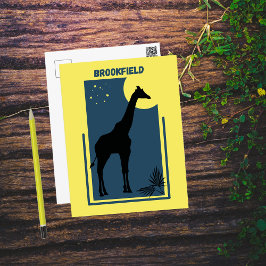 Brookfield Zoo Chicago Illinois Giraffe Briefkaart