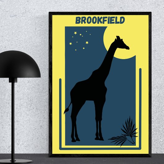 Brookfield Zoo Chicago Illinois  Giraffe Poster