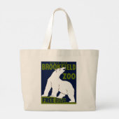 Brookfield Zoo, Federal Art Program Poster 1936 Grote Tote Bag (Achterkant)