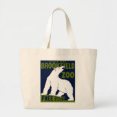 Brookfield Zoo, Federal Art Program Poster 1936 Grote Tote Bag (Voorkant)